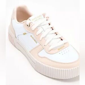 Skechers White and Cream Sneakers